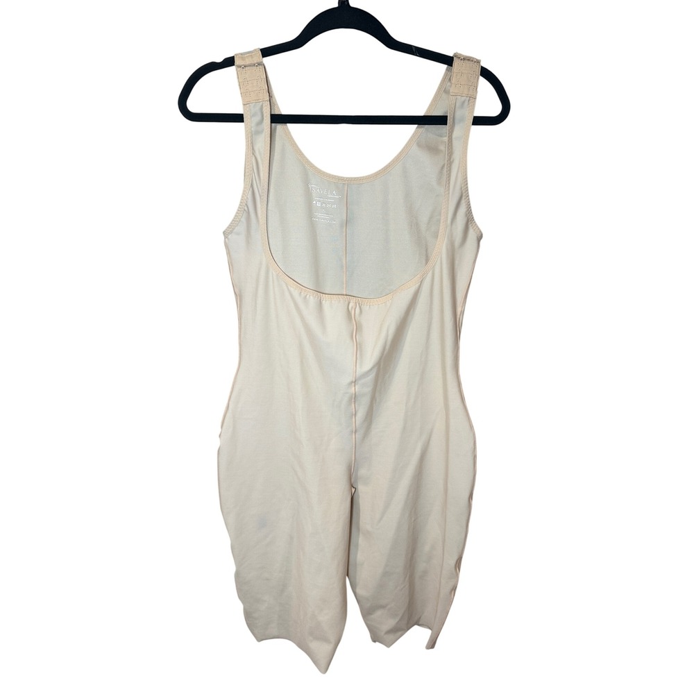 Isavela Mid-Thigh Post Surgical Girdle Compression Garment Bodysuit Size XL Nude